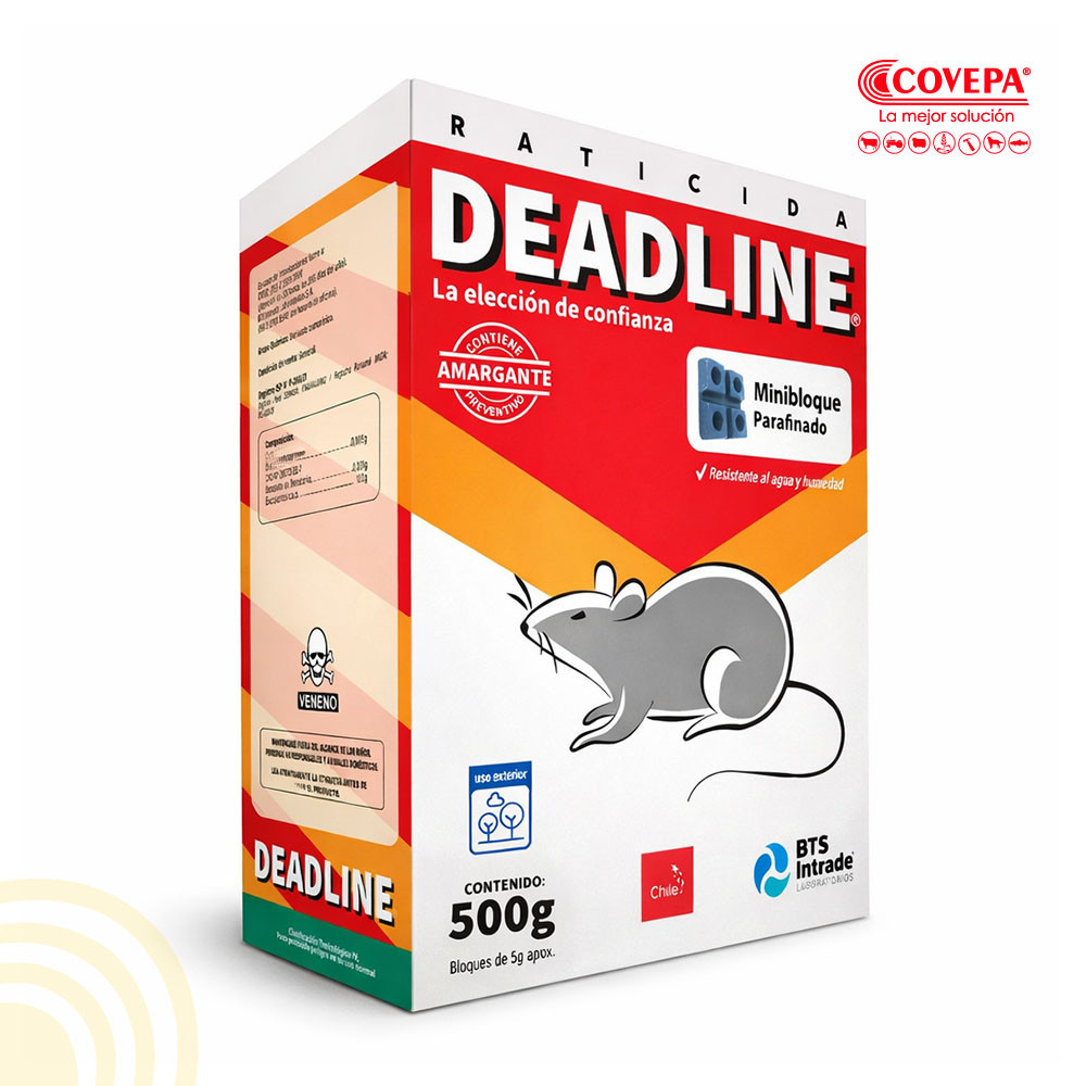 Raticida Deadline Minibloque 500g BTS