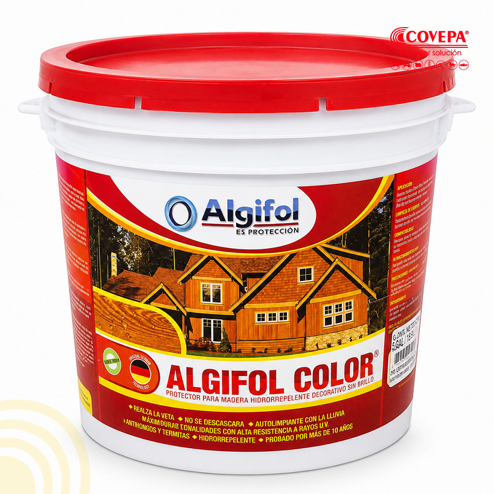 Pintura Algifol Tinte Protector para Madera 1 Galón Pino Oregón