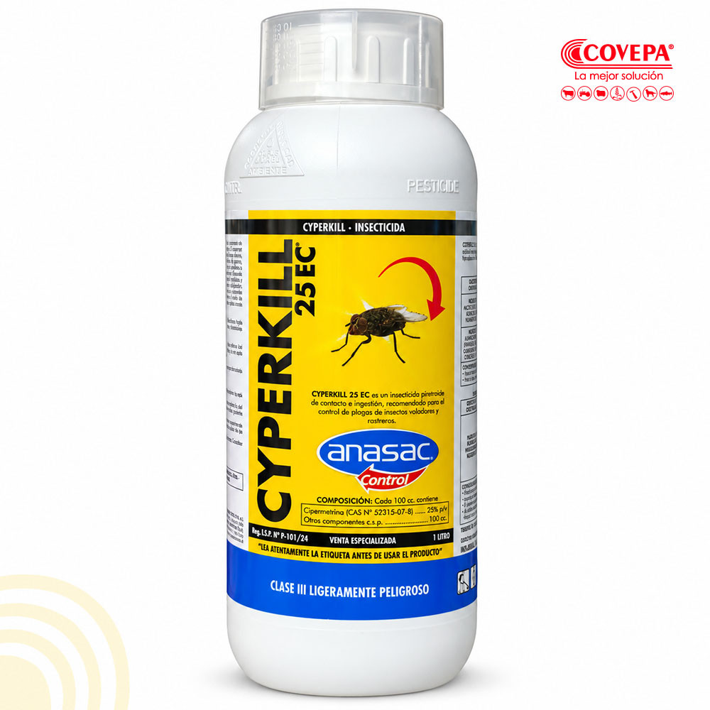 Insecticida Cyperkill 25 EC Anasac 1lt