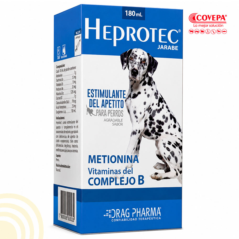 Suplemento Heprotec Jarabe 180ml Perro