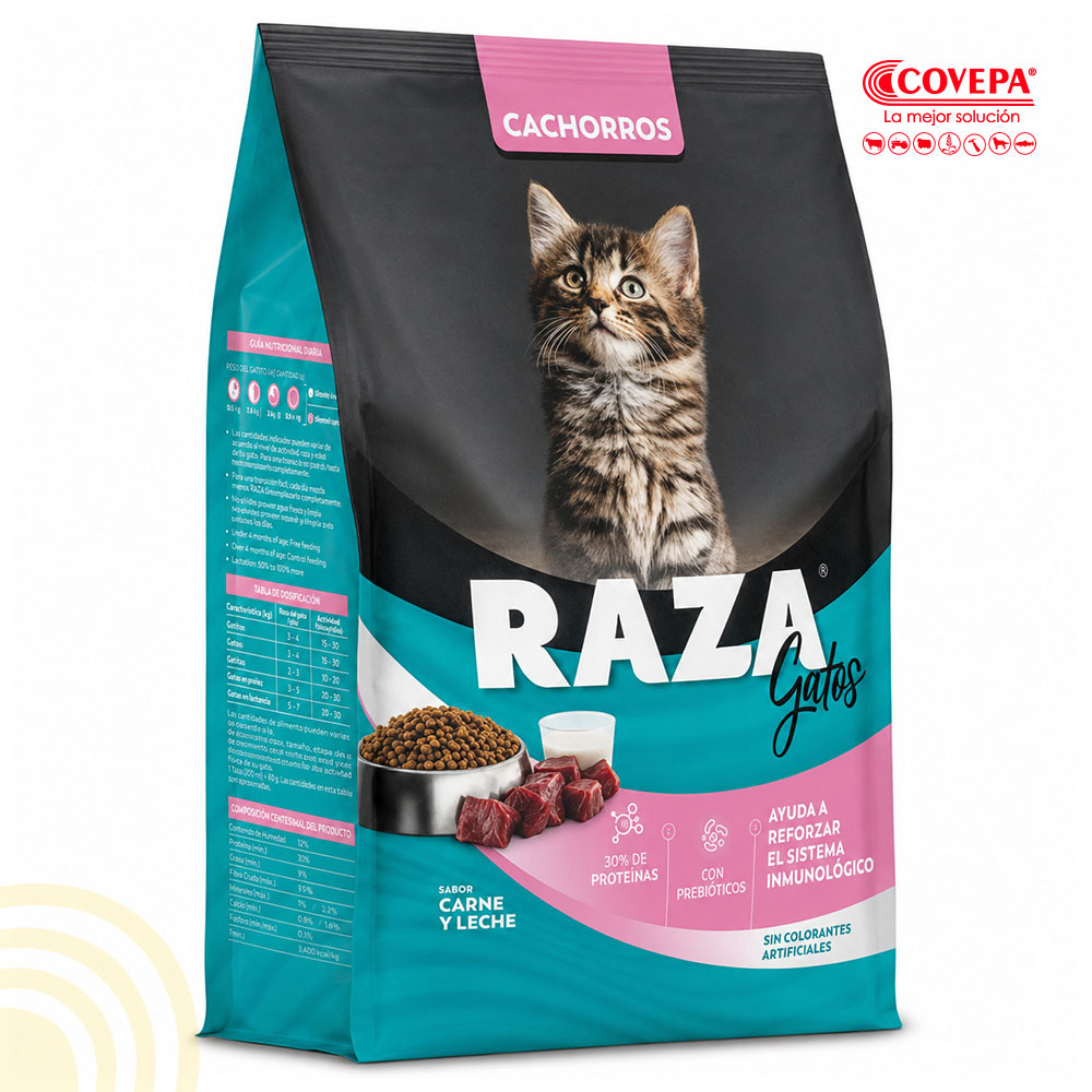 Alimento Gato Raza 500g Gatito Carne y Leche