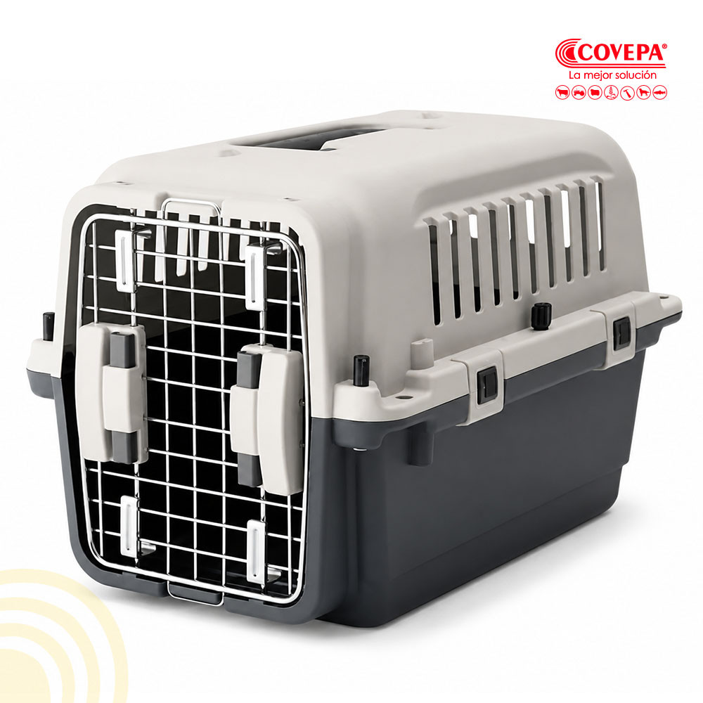 Jaula Transporte Perros y Gatos 60x40cm (T3)