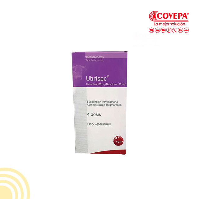 ANTIBIOTICO UBRISEC SECADO X CAJA (4 JERINGAS)