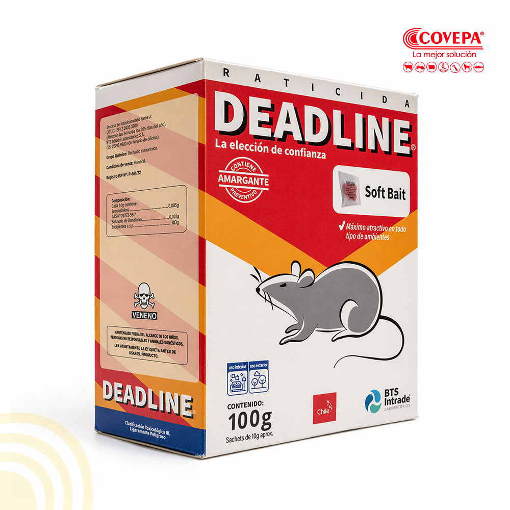 Raticida Deadline Soft-Bait 100g BTS