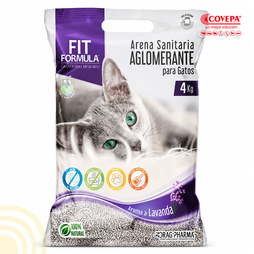 Arena Sanitaria Gato Fit Formula 4kg Aglomerante