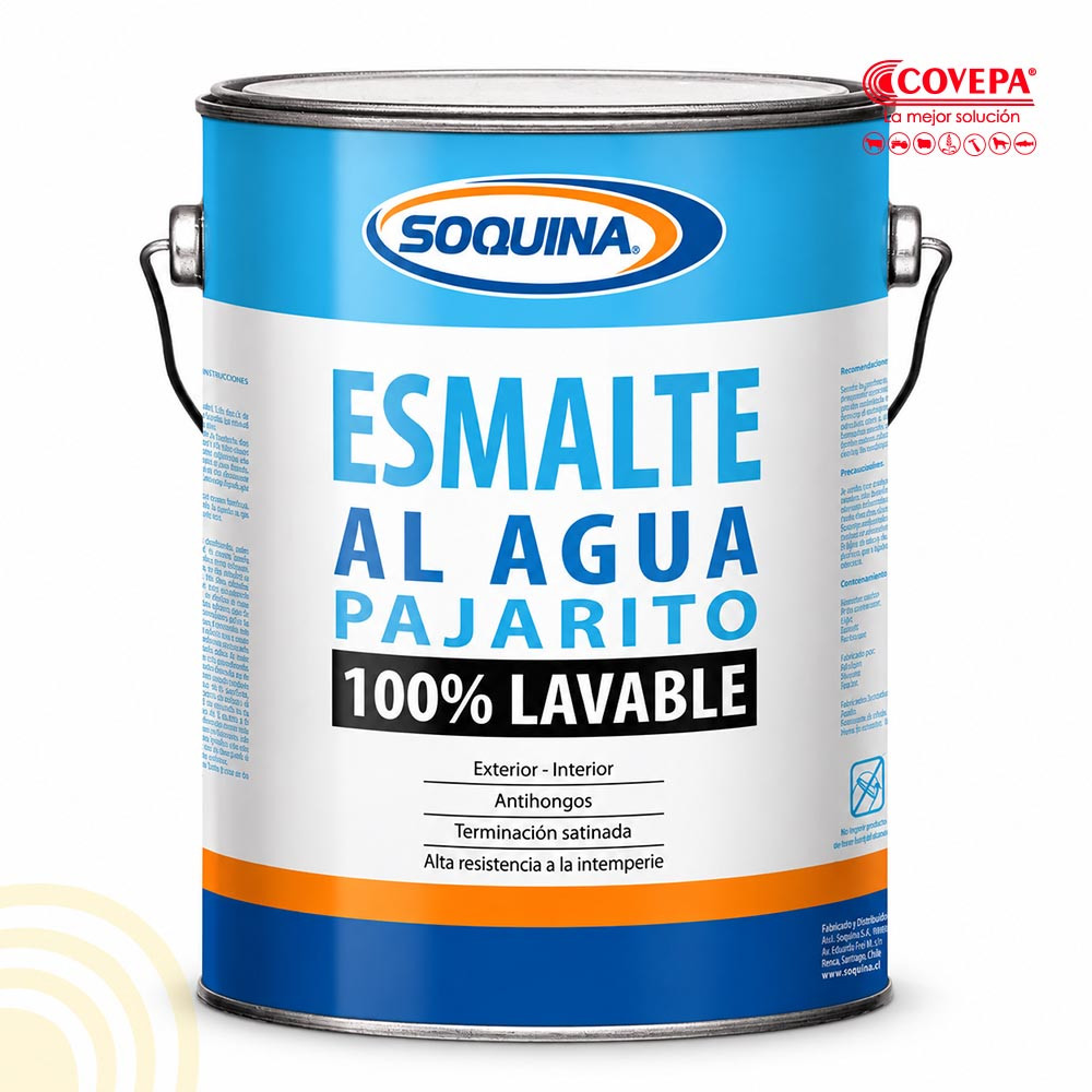 Pintura Esmalte al Agua 1gl Blanco Pajarito