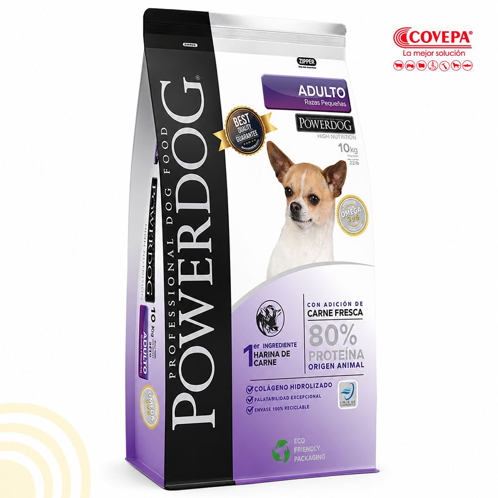 Alimento Perro Powerdog Adulto 10kg Raza Pequeña