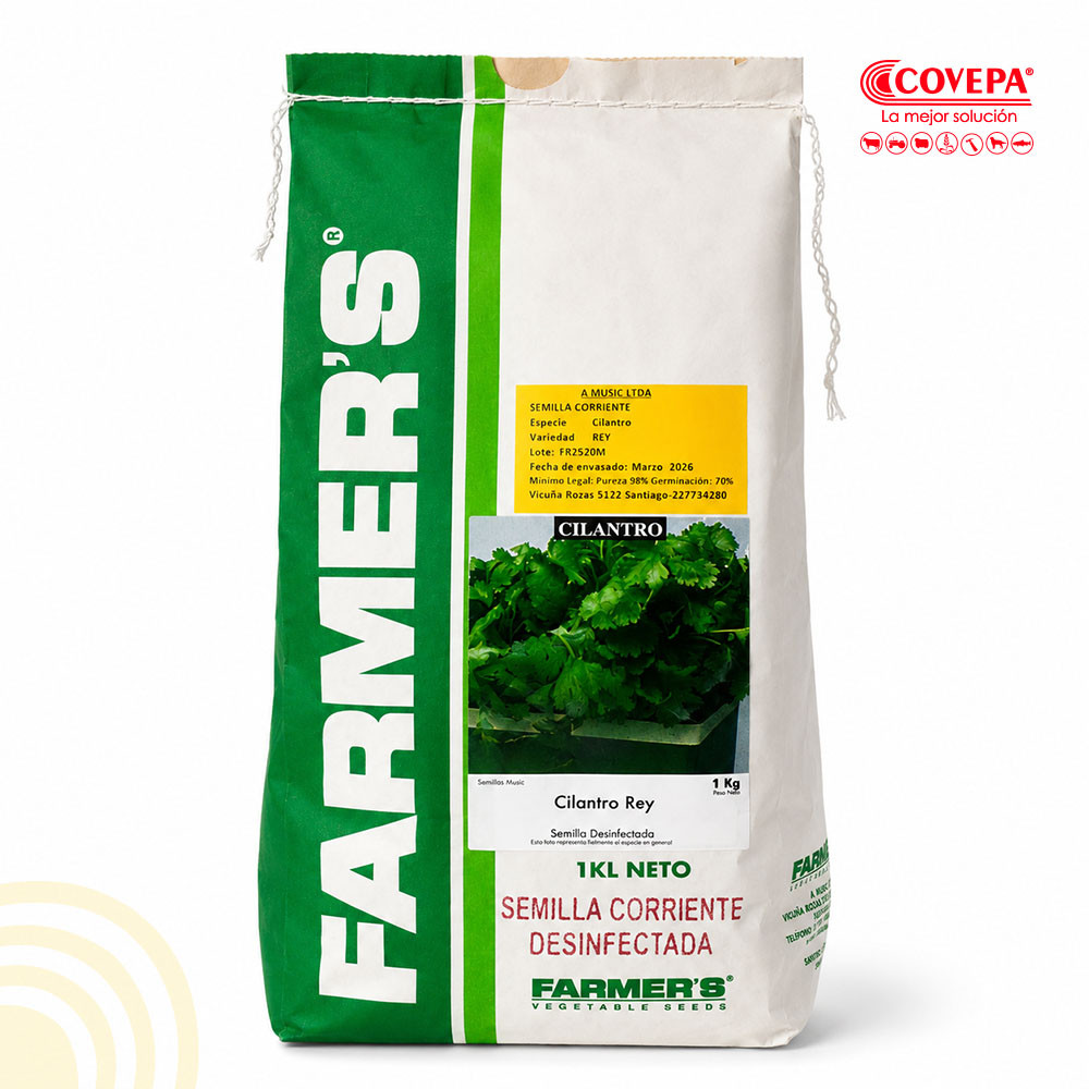 Semilla Hortaliza Cilantro Rey 1kg Farmers