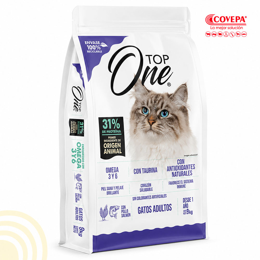 Alimento Gato Top One 9kg Adulto