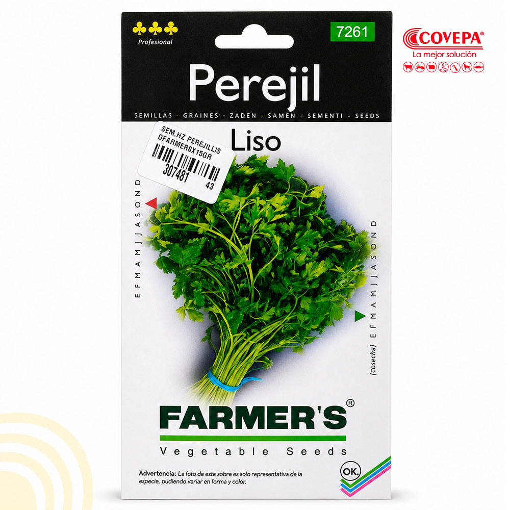 Semilla Hortaliza Perejil Liso 15g Farmers