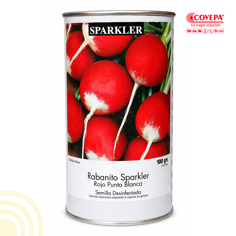 Semilla Hortaliza Rabanito Sparkler Farmers Tarro 100gr