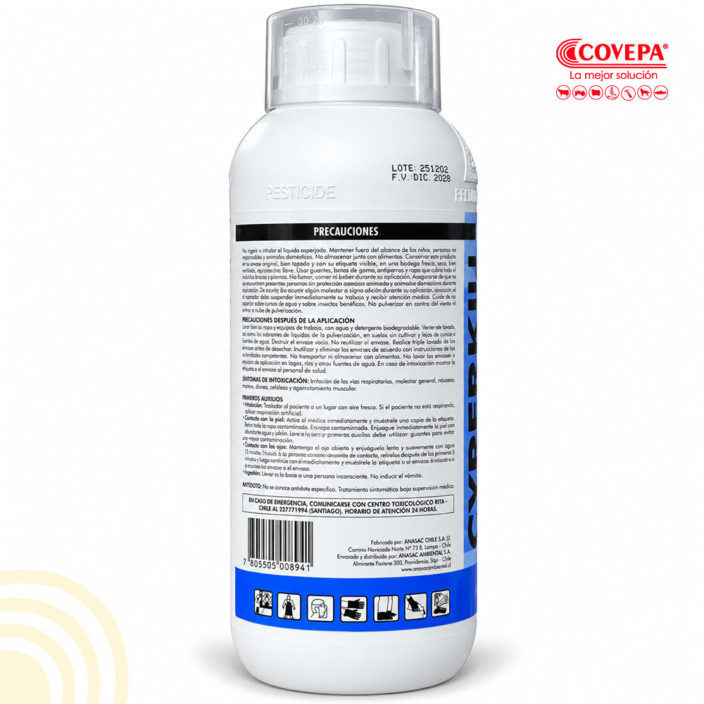 Insecticida Cyperkill Plus Anasac 1lt