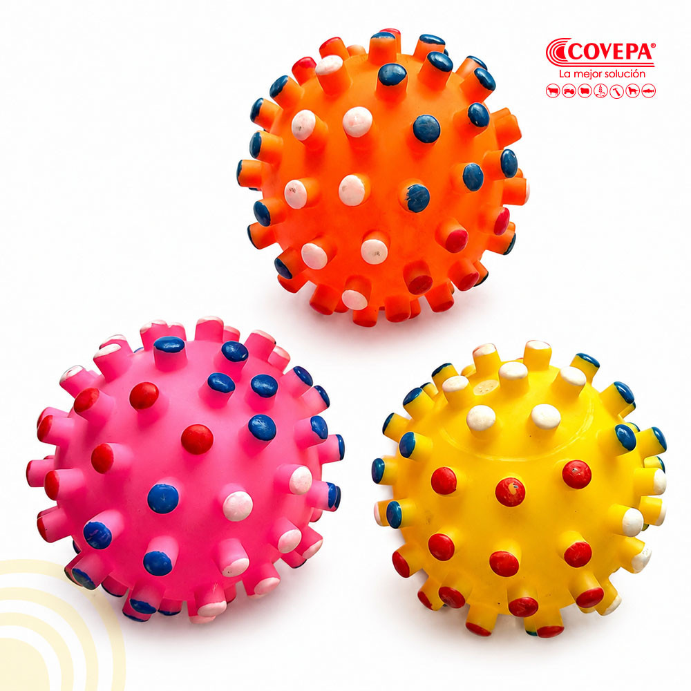 Pelota de Goma con Púas para Perros Mediana