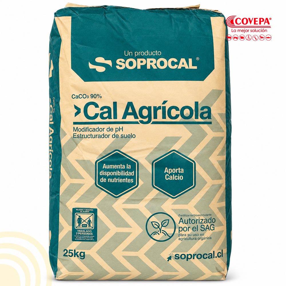 Cal Agrícola Carbonato de Calcio Soprocal 25 kg
