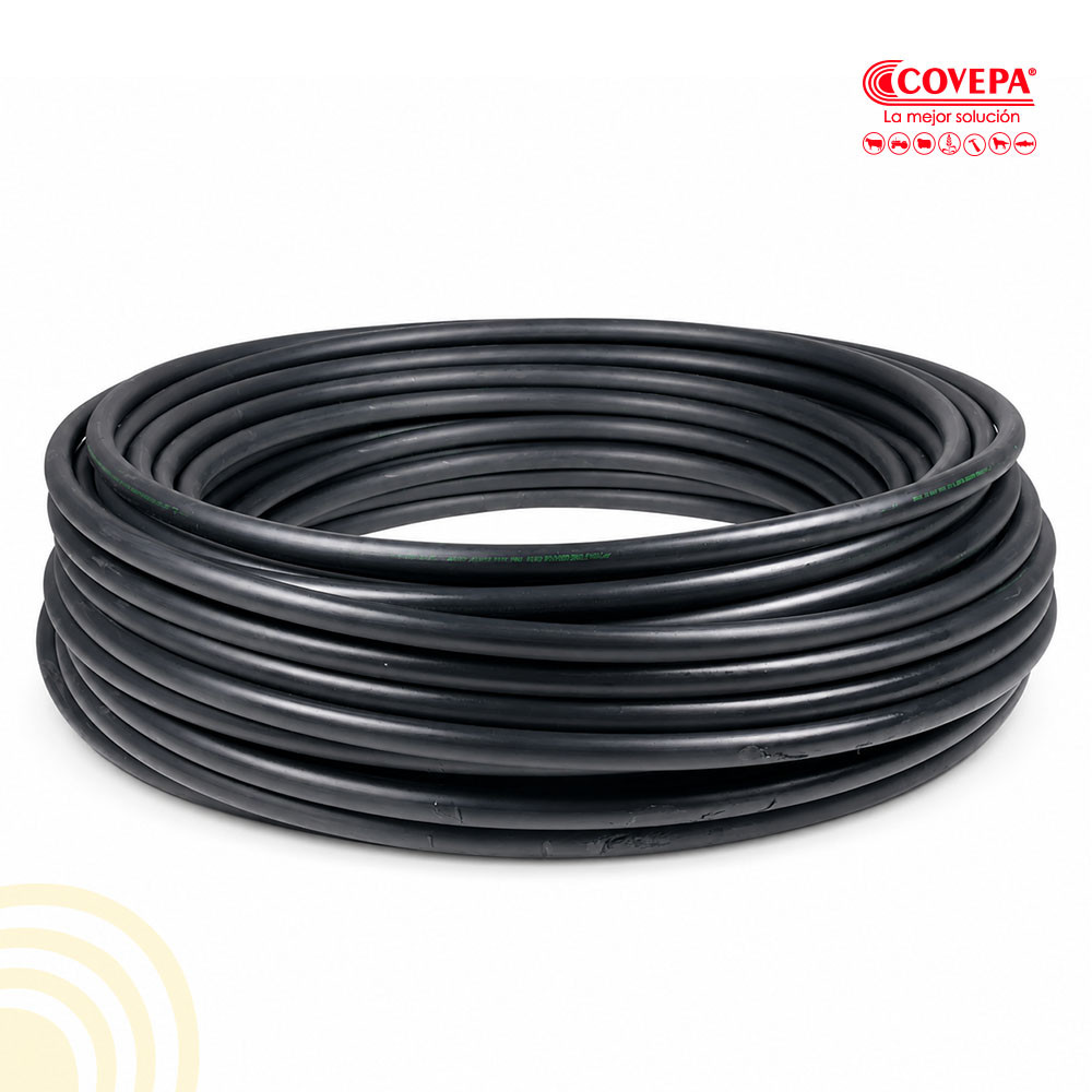 Cañería HDPE Negra PN4 3/4" Rollo 100mt