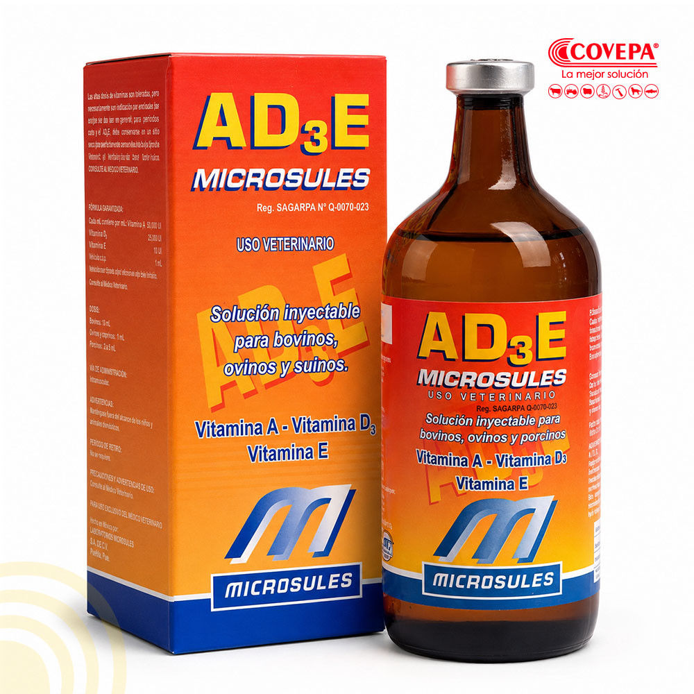 Vitamina AD3E Microsules Solución Inyectable 100ml