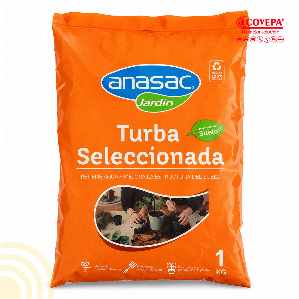 Sustrato Turba Seleccionada 1kg Anasac