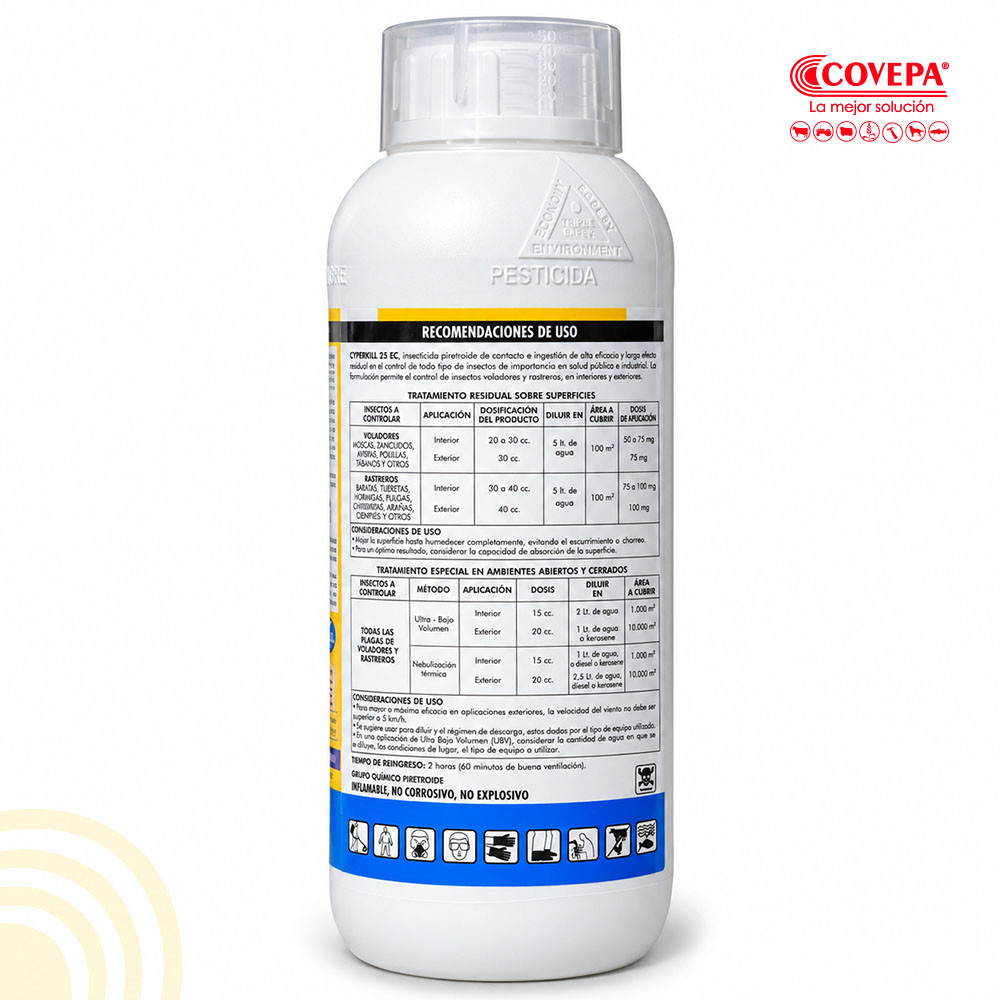 Insecticida Cyperkill 25 EC Anasac 1lt