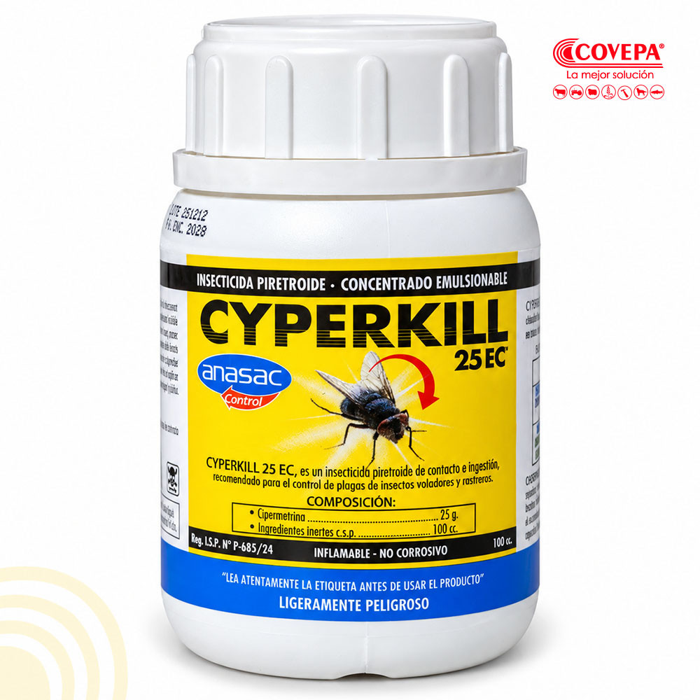 Insecticida Cyperkill 25 EC Anasac 100 cc