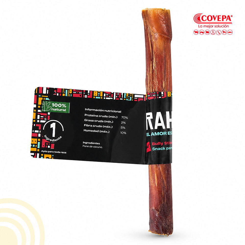 Snack Perro Rahue Bully Stick Vacuno 6" (1 Unidad)