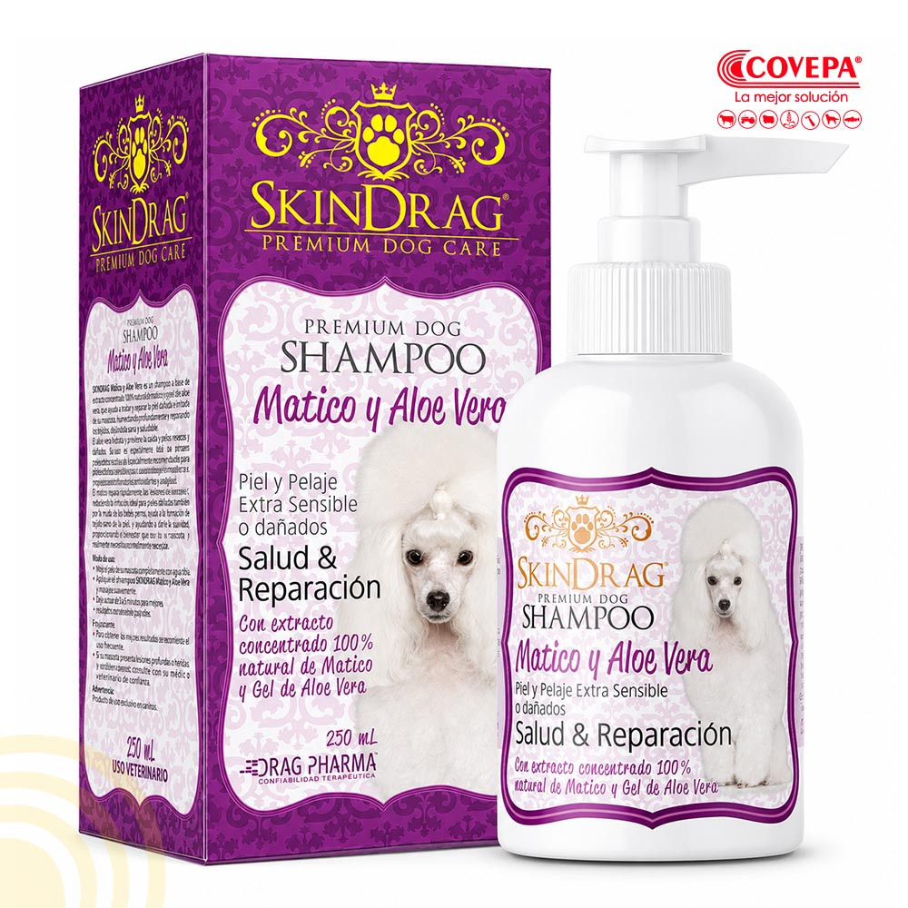 Shampoo Skindrag Matico y Aloe Vera 250ml Perro