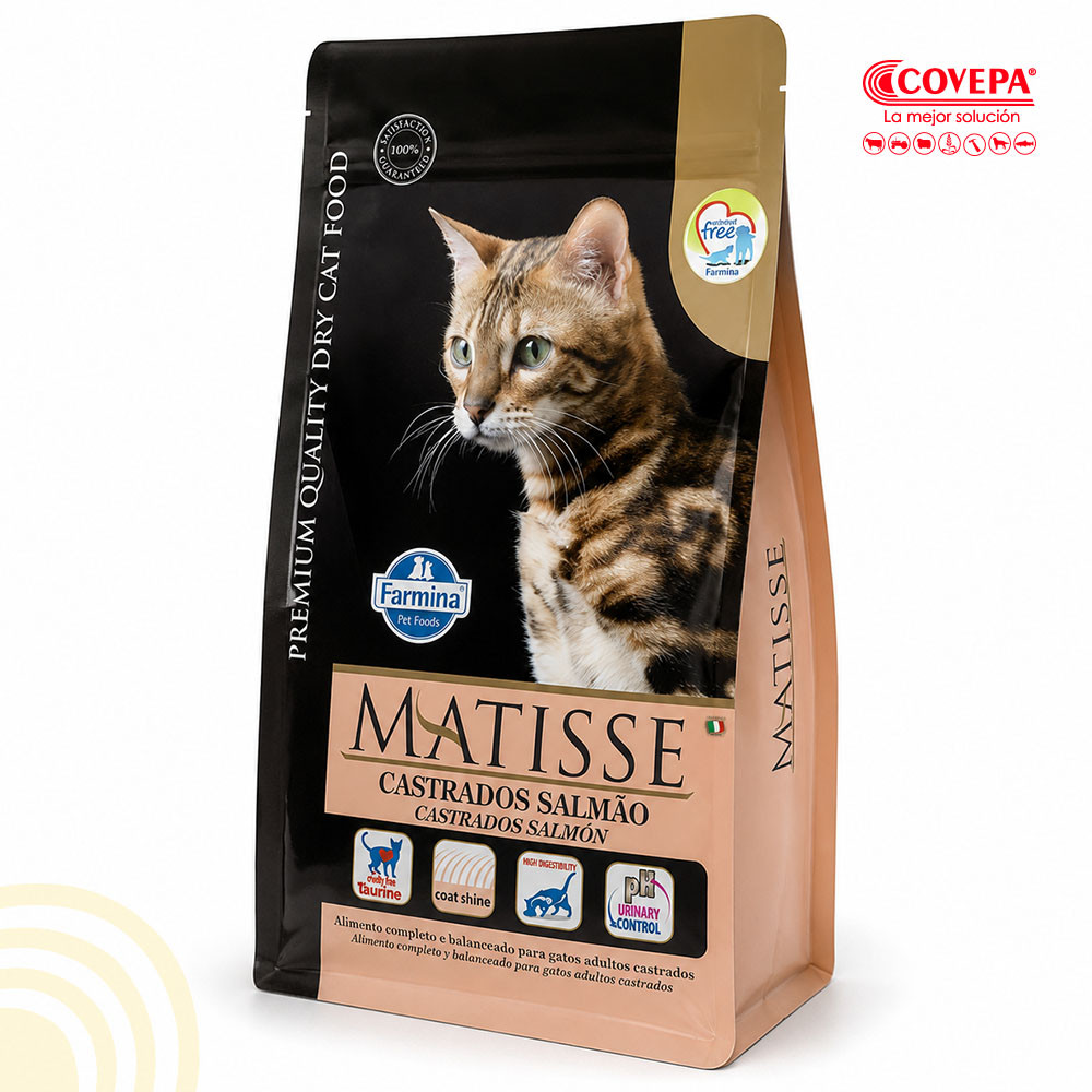 Alimento Gato Matisse 7.5kg Castrado Salmón