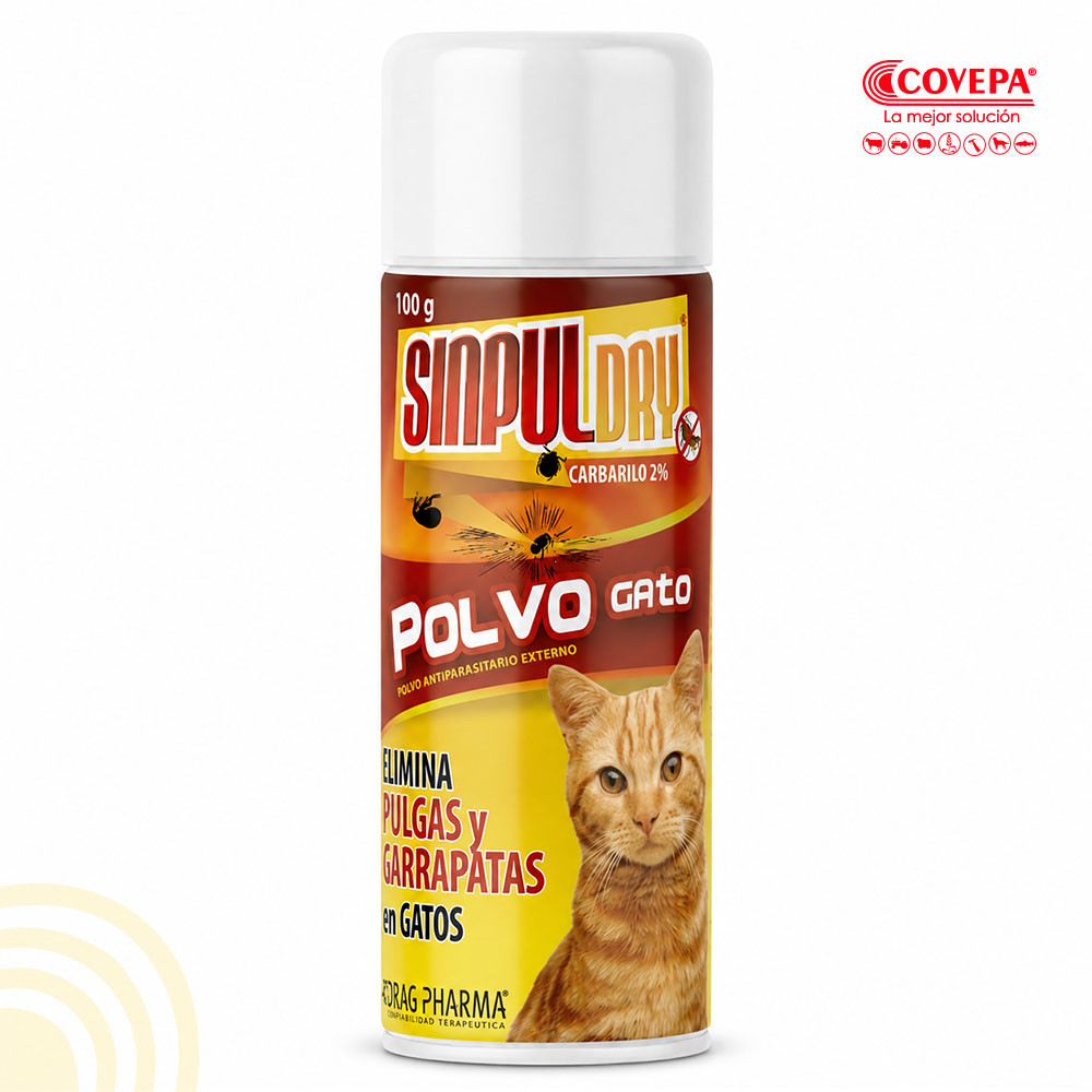 Antiparasitario Sinpul Dry Polvo Gato 100g