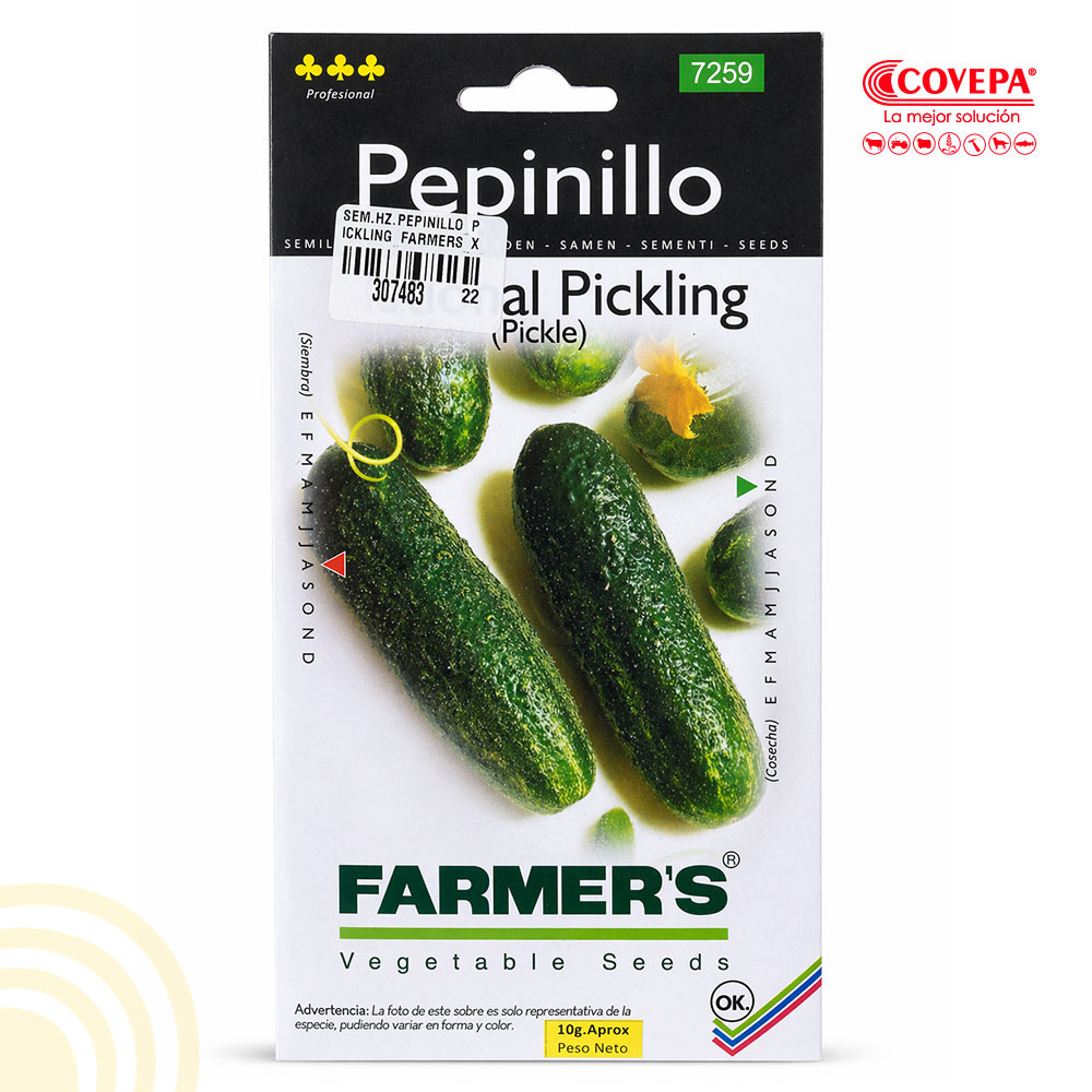 Semilla Hortaliza Pepinillo National Pickling Farmers 10gr