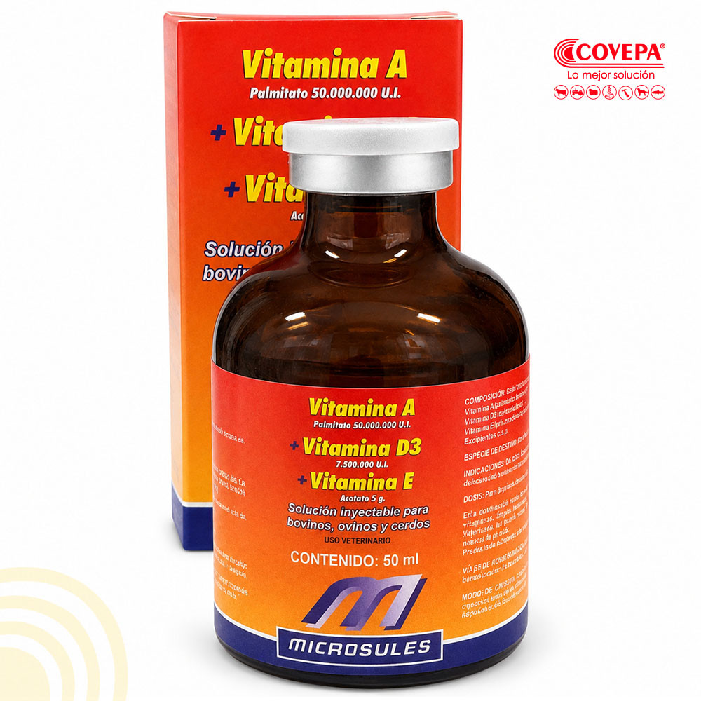 Vitamina AD3E Microsules Inyectable 50ml