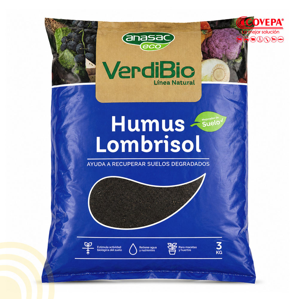 Sustrato Humus Lombrisol 3kg Anasac