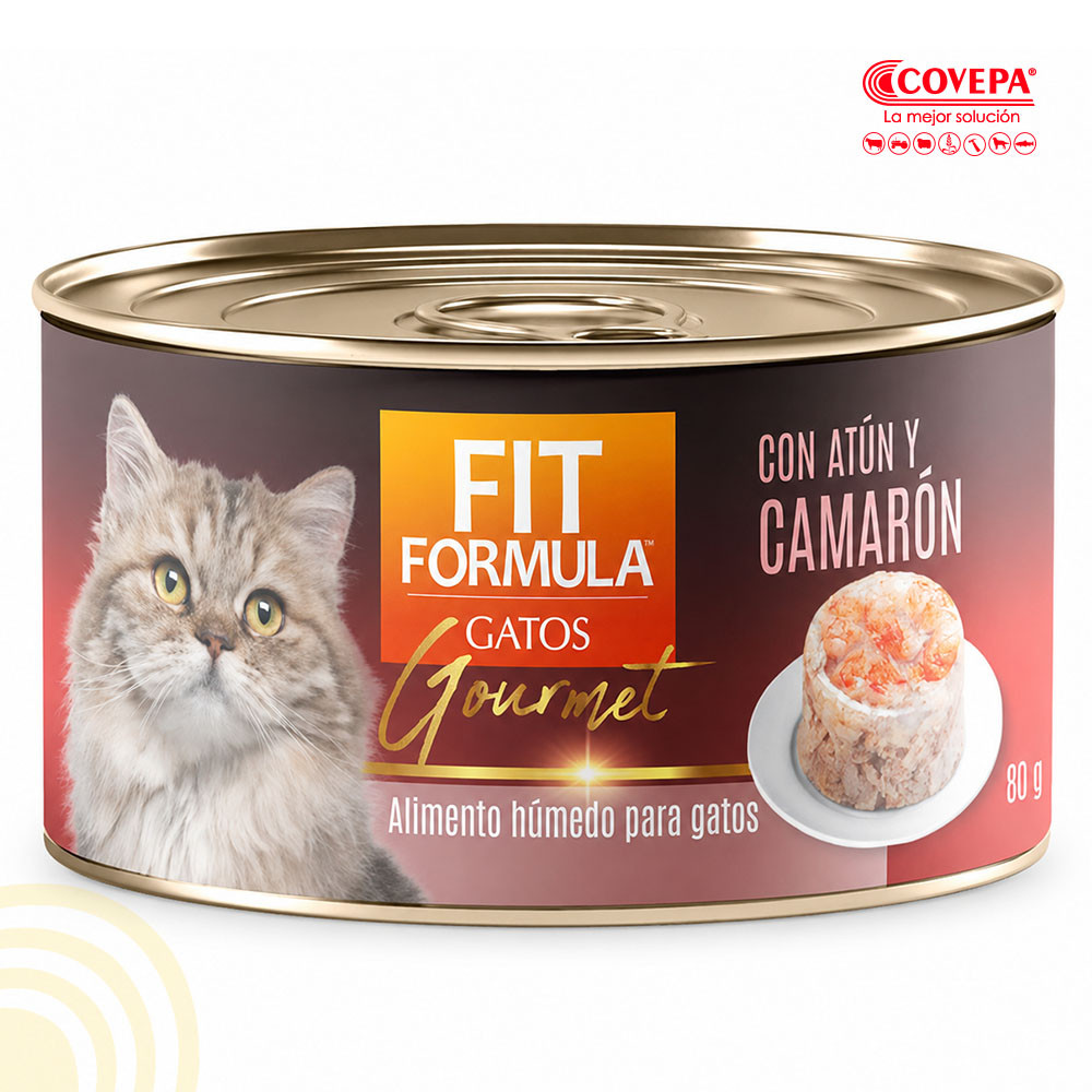 Snack Gato Lata Atún-Camarón Fit Formula Adulto 80g