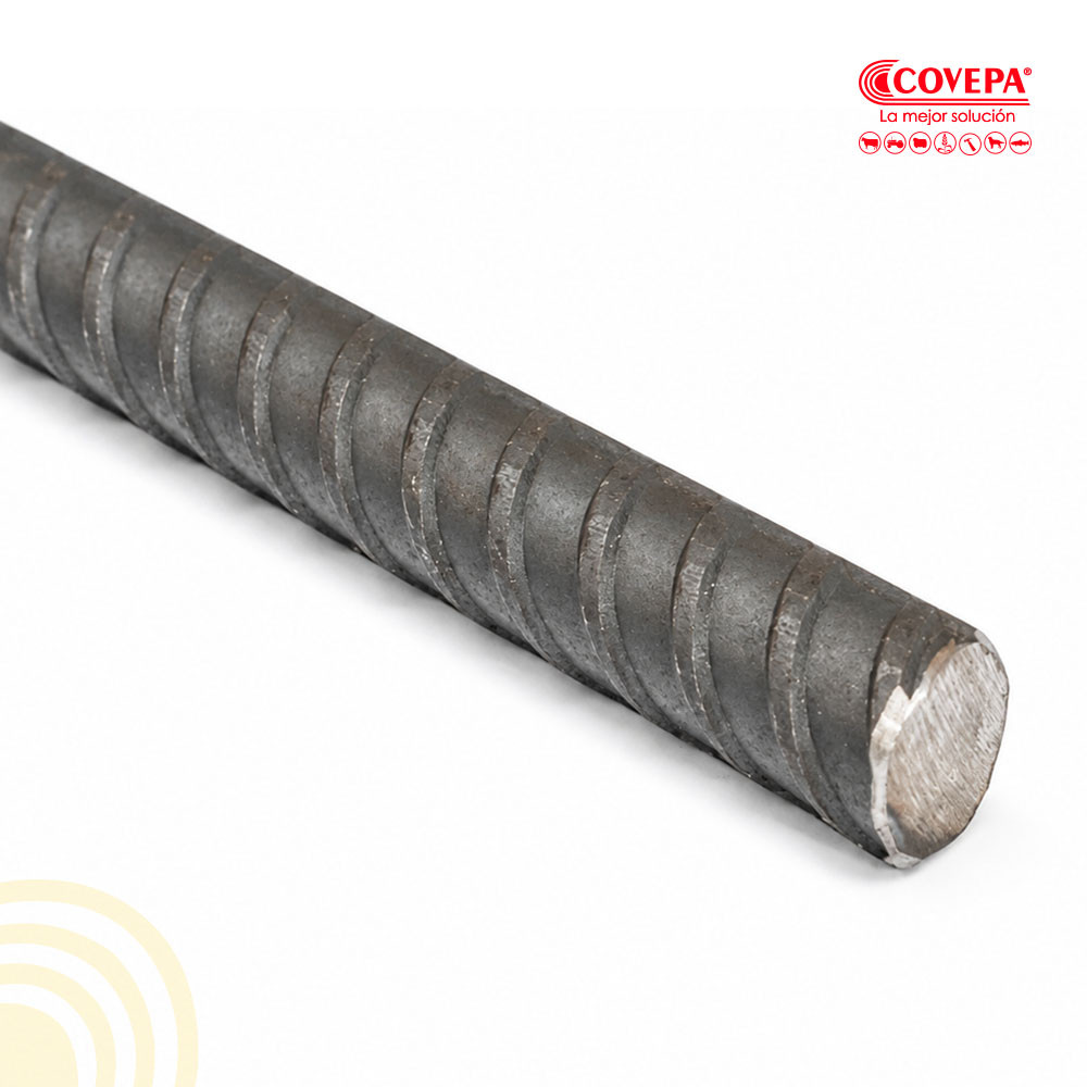 Fierro Redondo Estriado A-63 10mm x 6mt