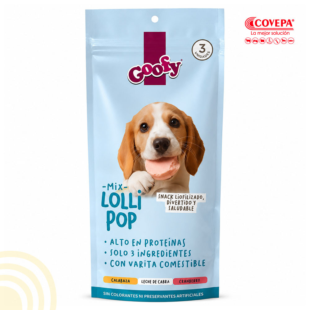 Snack Perro Goofy Lollipop Mix (3u)