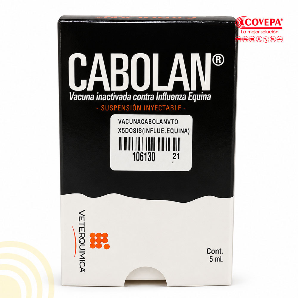 Vacuna Cabolan contra Influenza Equina (5 Dosis)