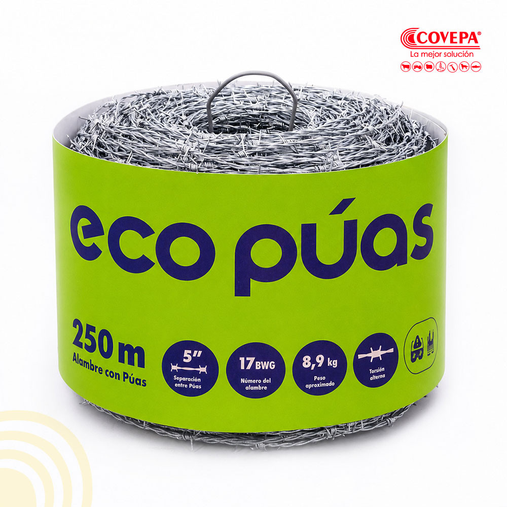 Alambre de Púas Eco-Púas N.17 250mt