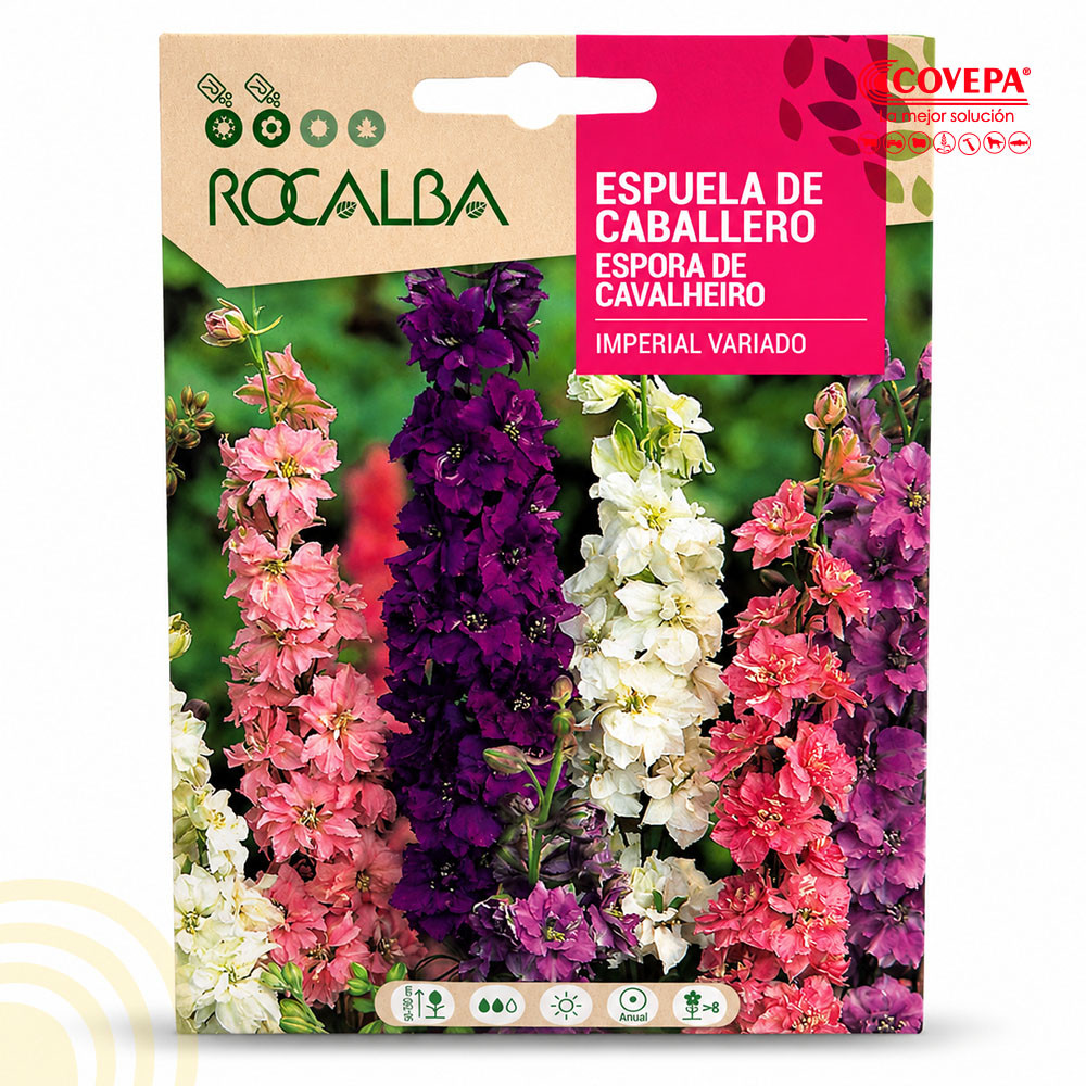 Semilla Flor Espuela de Caballero Imperial Variado