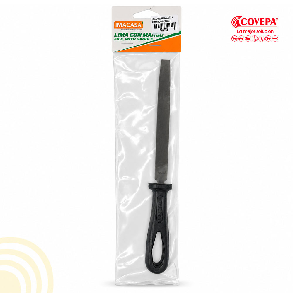 Lima Plana Bastarda 6" con Mango Imacasa