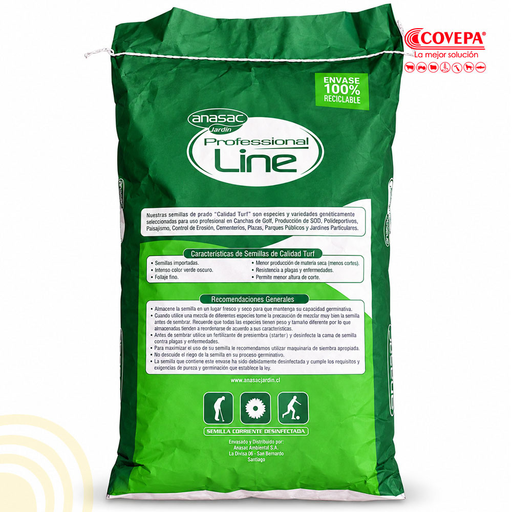 Semilla de Prado Technical Mix Alta Resistencia Anasac 5 kg