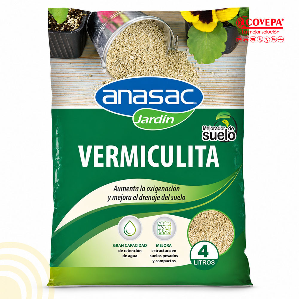 Vermiculita 4lt Sustrato Hortalizas Anasac