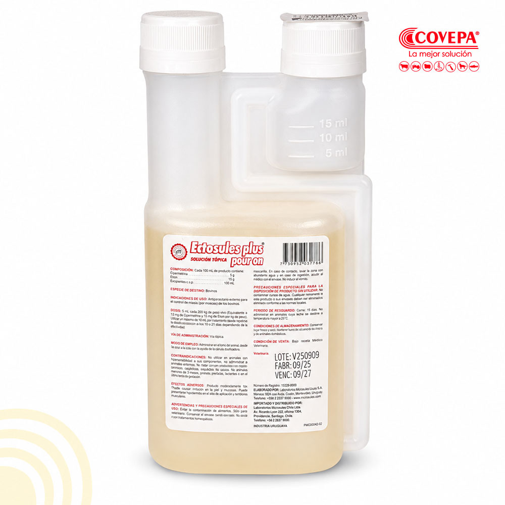 Antiparasitario Ectosule Plus Pour-On 250 ml