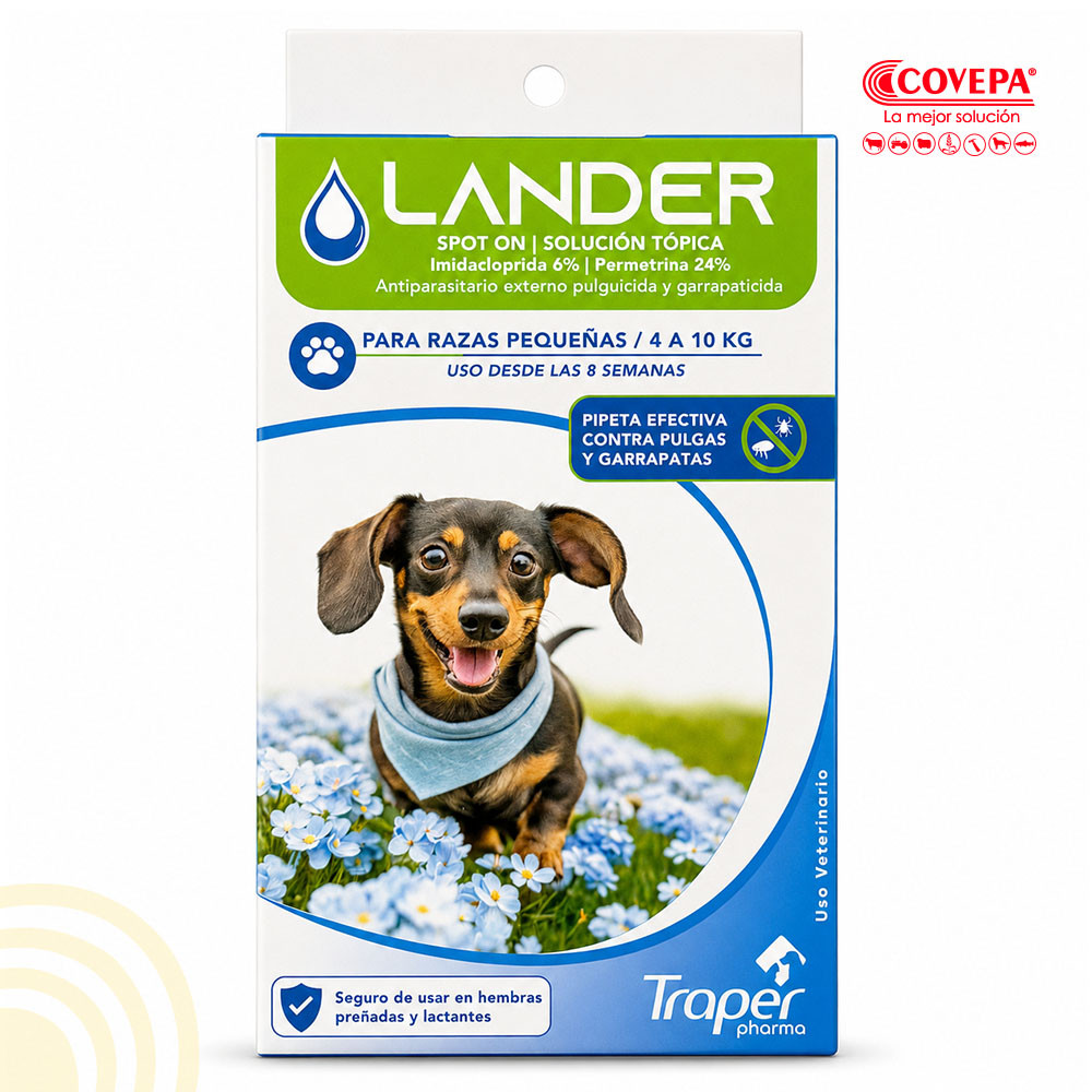 Antiparasitario Lander Perro 4-10kg Pipeta