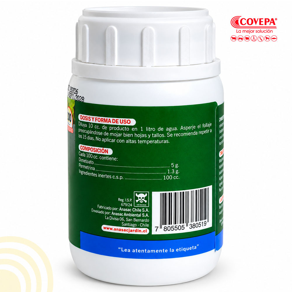Insecticida para Pulgones Dimetoato Plus Anasac 100cc