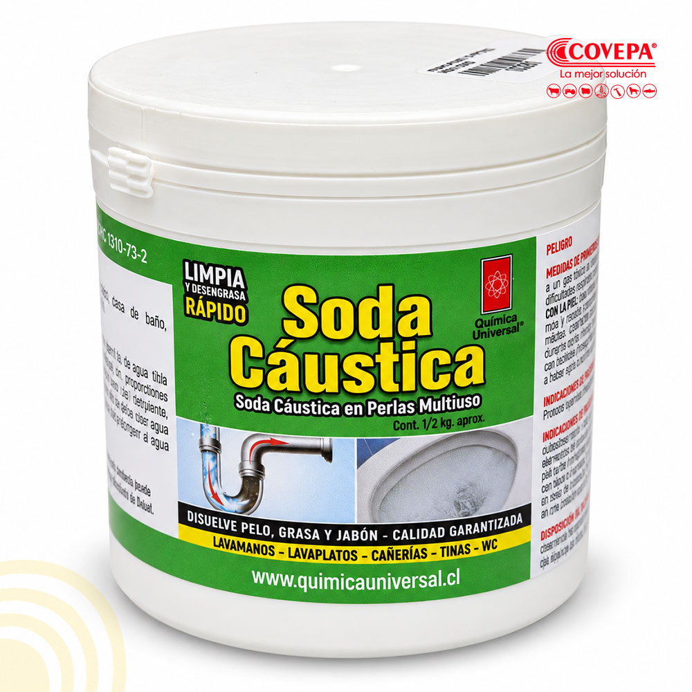 Soda Cáustica en Perlas Multiuso 500g