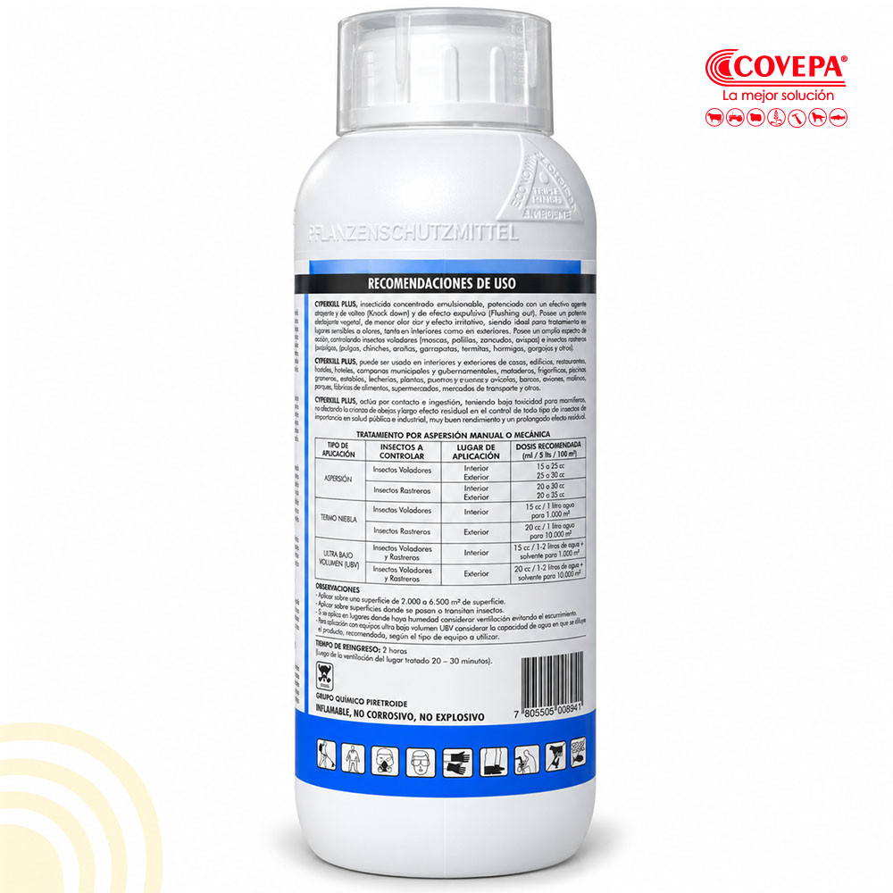 Insecticida Cyperkill Plus Anasac 1lt