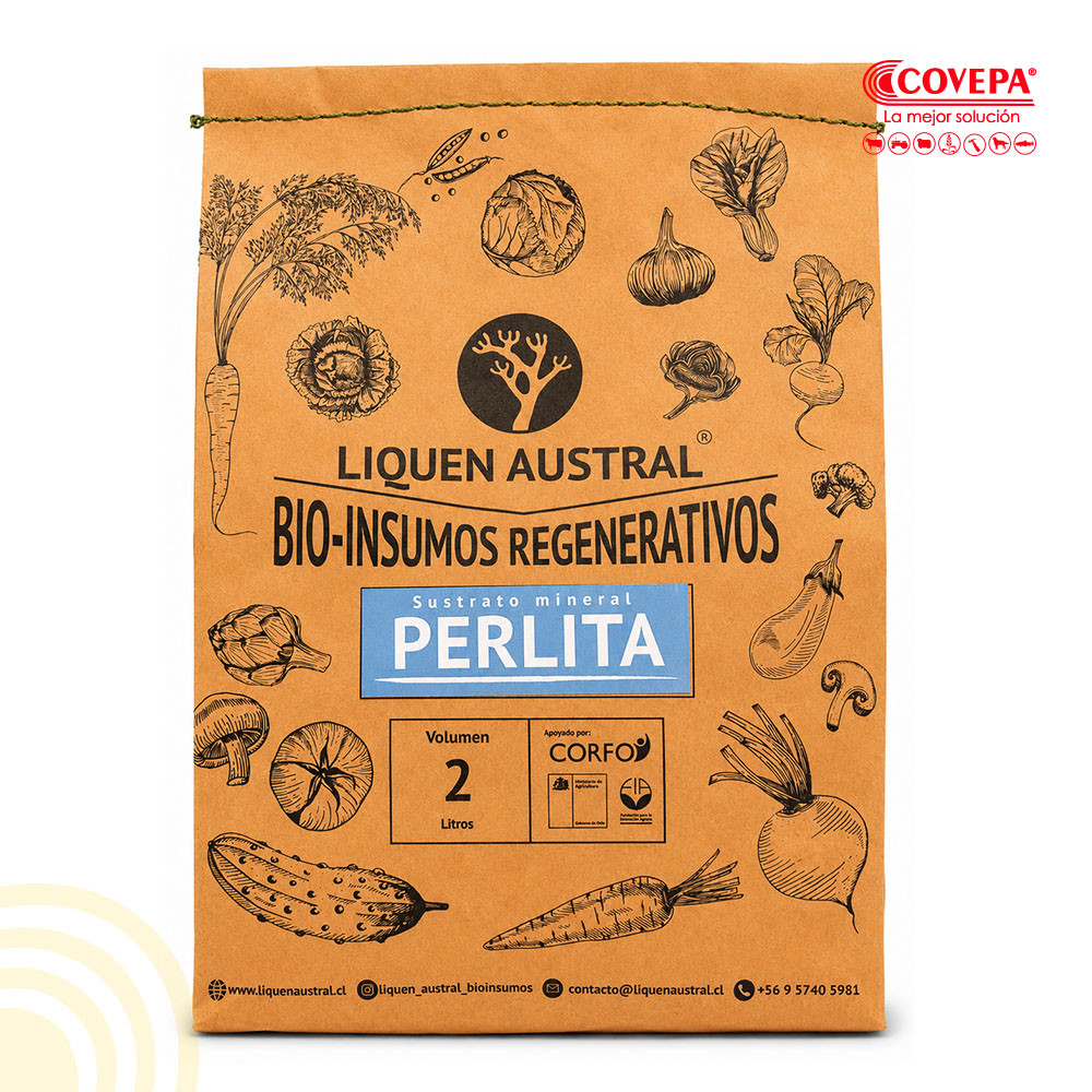 Perlita Sustrato Mineral 2lt Liquen Austral