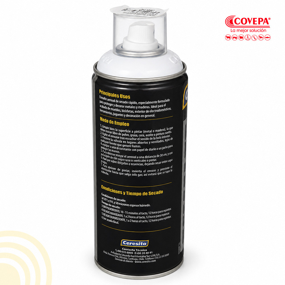 Esmalte en Spray Ceresita 440 cc Blanco Brillante