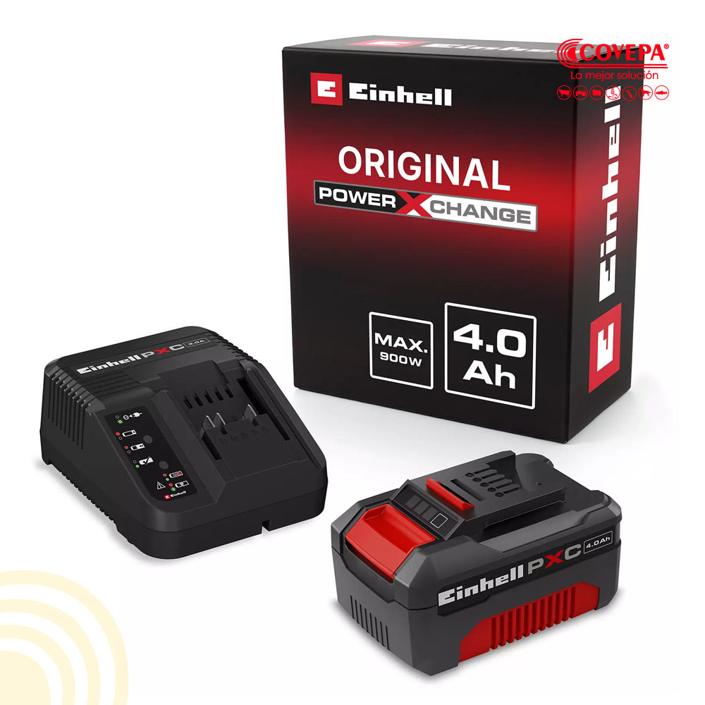 Kit Cargador y Batería Einhell Power X-Change 18V 4.0Ah (4512042)