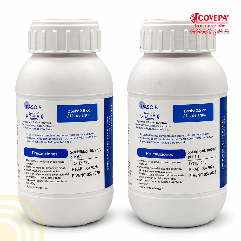 Solución Hidropónica TopGrow Hidro A + B Pack 500 cc