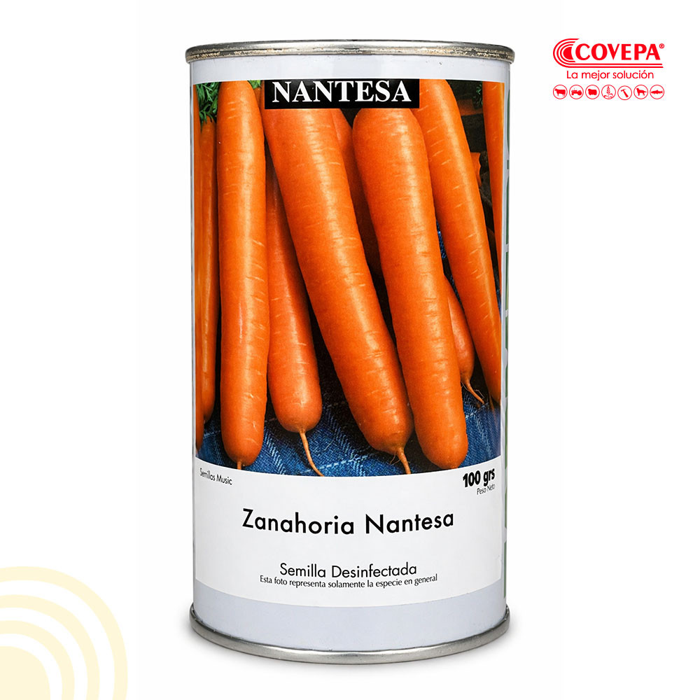 Semilla Hortaliza Zanahoria Nantesa Improved Farmers Tarro 100gr