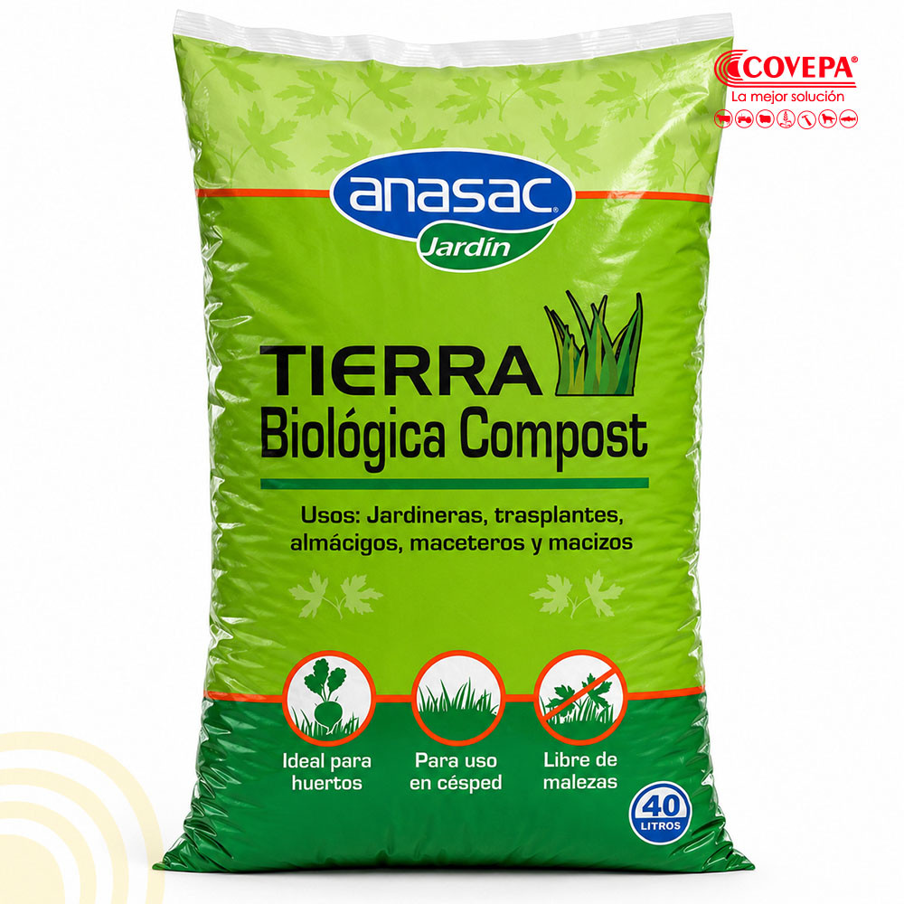 Sustrato Tierra Biologica Compost 40lt Anasac